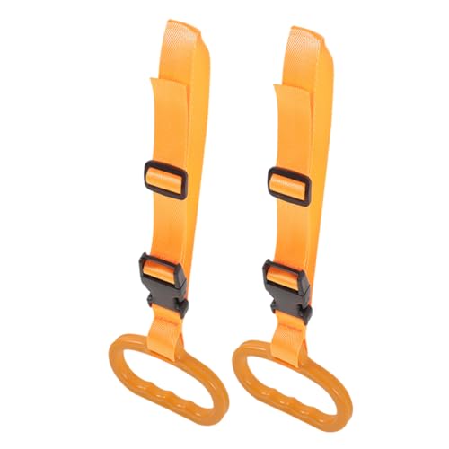 Luxshiny 2 Piezas Reposabrazos De Coche Empuñadura Asa De Viaje Para Coche Asideros Para Camiones Automotor Barandillas De Seguridad Para Personas Mayores Naranja Correa De Nailon