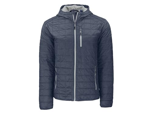 Cutter & Buck mens Rainier Primaloft Eco Mens Full Zip Hooded Jacket