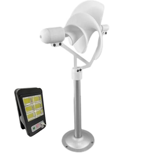 Mini Generatore Eolico A Spirale con Luce Led A Clip - Avvio con Vento Debole, Kit Di Energia Rinnovabile Fai-Da-Te per Casa E Campeggio, Soluzione Energetica Ecologica Off-Grid
