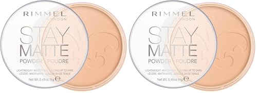 Rimmel London Stay Matte Base de Maquillaje Tono 006 Warm Beige, 14 gr (Paquete de 2)