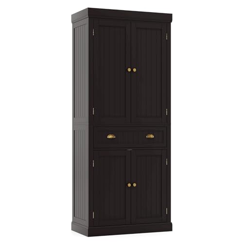 Giantex Pantry Organizers and Storage, 72" Tall Kitchen Cabinet with