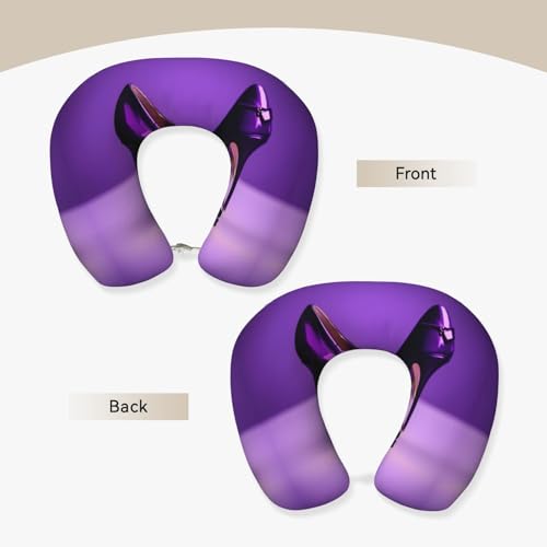 Almohada de poliéster para cuello tamaño único negra miniatura 3