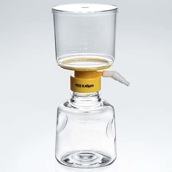 Image of Cole-Parmer Disposable Bottle Top Aspirator System, SFCA Membrane, 0.45 um, 500mL, autoclave: 12 /CS