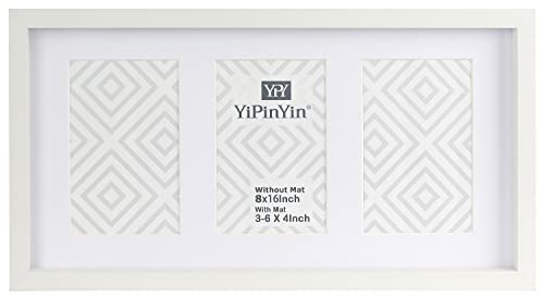 3-6x4 White Multi Photo Frames College Photo Frames 3-4x6 Family Picture Frames College Photo Frame Multi Photo 4x6Frames Suitable for Wall Hanging