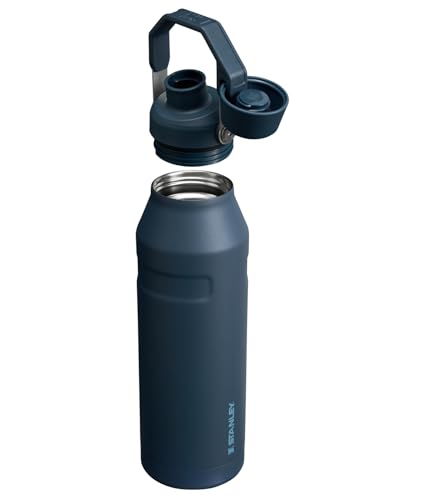 Image of Stanley IceFlow Fast Flow Water Bottle 50 oz | Angled Spout Lid | Lightweight and Leakproof for Travel and Sports | Insulated Stainless Steel | BPA-Free | Navy