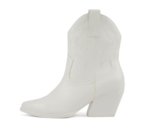 Image of Soda inchBLAZING inch ~ Women Western Bootie Pointe Toe with Low Heel (Wide Fit Available)