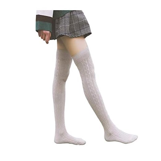 Bakicey Dam knästrumpor overknee strumpor strumpbyxor bomullsstrumpor stickade strumpor stödknästrumpor stickade strumpor höga över knät långa strumpor vinterstrumpor, 64 cm, 64cm grå,