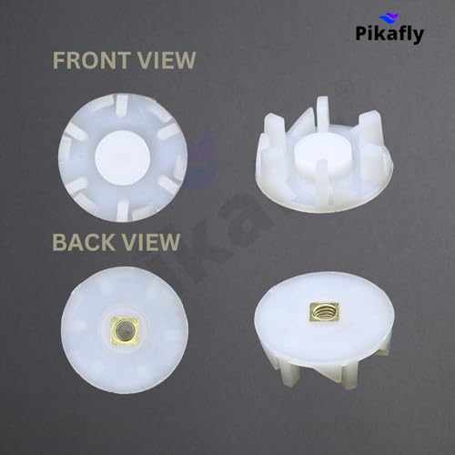 Image of Pikafly - Juicer Mixer Grinder Jar Coupling 6 Teeth (3 Pcs) for Prestige, Maharaja, Haveels, Bajaj, Cello, Pigeon, Ken star, Usha, Inalsa, Singer, Rico, Orient and also for other brands