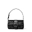 Dark Gunmetal-tone Hardware/Rhinestone Hot Fix/Black