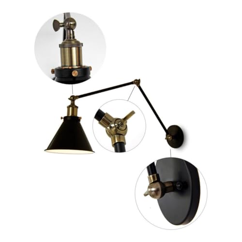 Lámpara de pared E27 ajustable para eliminar sombras al leer 5