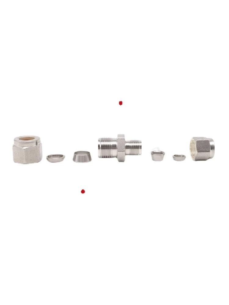 1/16" 1/8" 1/4" 3/8" 1/2" 3/4" 1" 2/3/4/6/8/10mm Tube Compression Union SUS316L Stainless Steel Pipe Fitting(1l2-1l2 Inch)