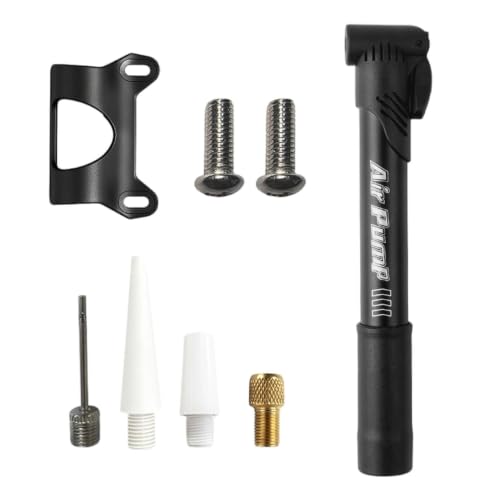 Inflador portátil de mano – Bomba de presión compacta, herramienta de inflado con múltiples válvulas, kit de conexión universal | Neumáticos de coche, equipo deportivo, camping, exterior, garaje