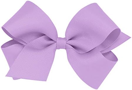 Wee Ones Baby Girls' Medium Grosgrain Hair Bow on a WeeStay Clip w/Plain Wrap