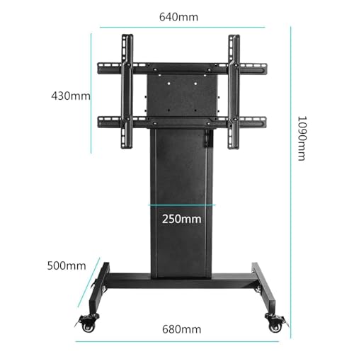 Soporte móvil para TV con ruedas ajustable 32-65 pulgadas miniatura 2