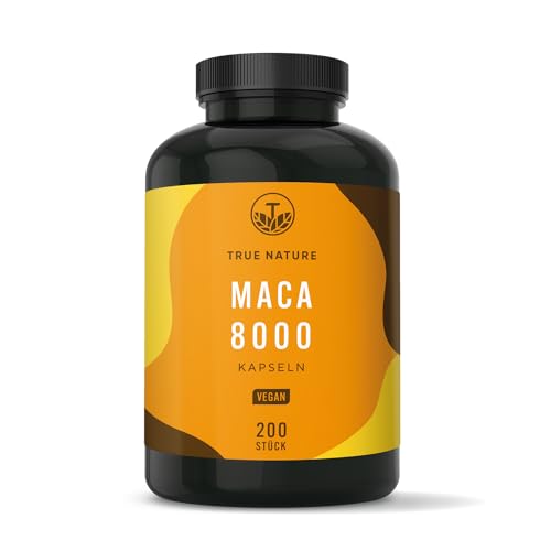 TRUE NATURE Maca Kapseln Gold - 24.000mg/ Tag - 20:1 Extrakt - 200 Stück