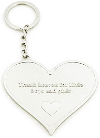 LovethelinksHeart Keyring 'Thank heaven for little boys and girls'
