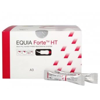 GC 901564 Equia Forte HT Fil Glass Hybrid Restorative Capsules A1 48/Pk – Bulk Fill, High Fluoride Release, Aesthetic Restorations