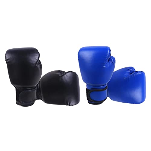 FewNvWa 2 Pares de Guantes de Boxeo para Adultos, Entrenamiento Profesional de Boxeo.