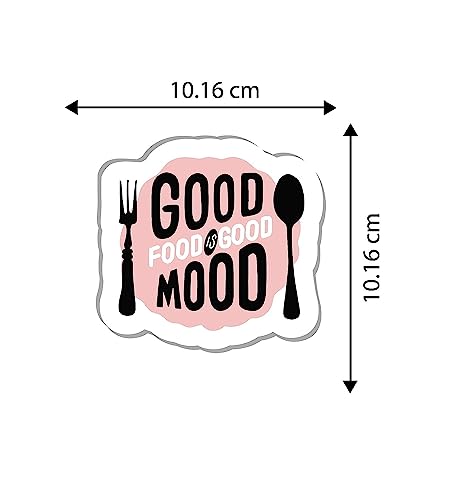 Image of Fridge Magnet Stickers Funny Quote Good Food is Good Mood Sticker for Refrigerator Decor (Pack of 1)