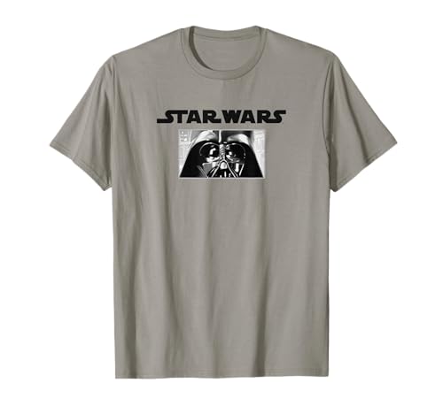T-shirt Star Wars Dark Vador imprimé panels de film geek