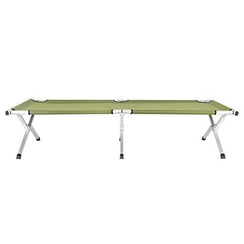HFITACE RHB-03A Portable Folding Camping Cot with Carrying Bag Army Green