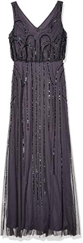 Adrianna Papell Womens Blsn Beaded Art Nouveau4