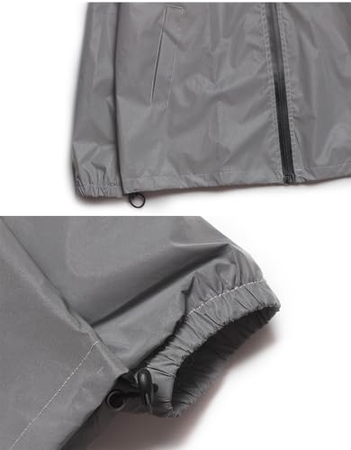 NewL Reflective Coat Hooded Windbreaker Fashion Runing Pocket Jacket