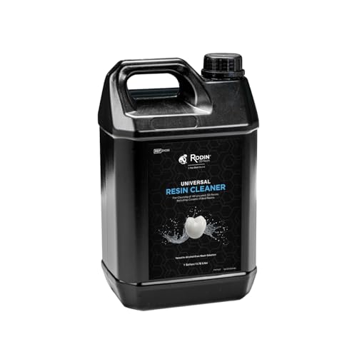 Pac-Dent Rodin Universal Resin Cleaner 1 Gallon - IPA-Free 3D Printing Resin Cleaner for Dental SLA/DLP/LCD Nonflammable Low-Odor Alternative to Isopropyl Alcohol
