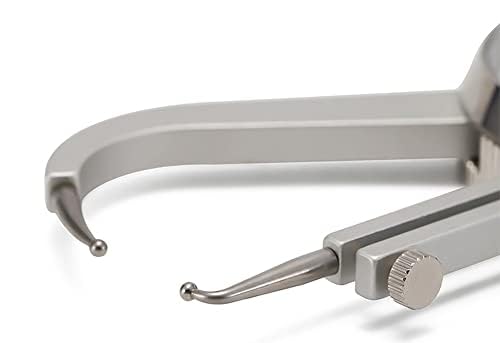 Calibrador de espesores para lentes de 0 a 10 mm, calibrador mecánico con esfera para lentes de gafas y vidrio miniatura 6
