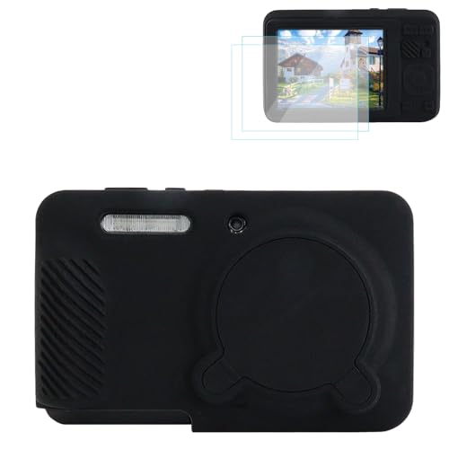 Rieibi Coque en Silicone pour Appareil Photo Kodak PIXPRO FZ55 Étui, Accessoires pour PIXPRO FZ55 Housse - Comprend 2 Films de Protection d'écran, Housse...
