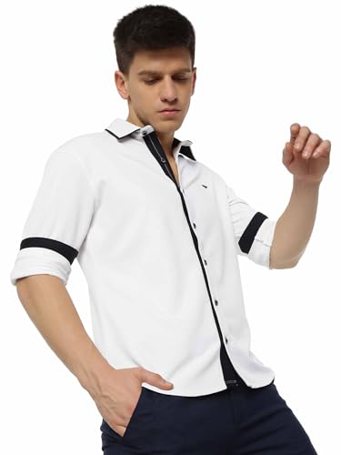 Image of STELLERS Men's Premium Full Sleeve Shirt | Feather Touch Feel| Regular Fit| Odour Resistant| Anti-Static| Wrinkle Free| Quick Dry | Stretchable| Lightweight| Sweat-Proof