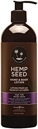 Hemp Seed Hand & Body Lotion, High Tide Scent - 16 oz. - Soothe Dry Skin - Argan Oil, Hemp Seed Oil - Light, Non-Greasy Formula - Vegan & Cruelty Free