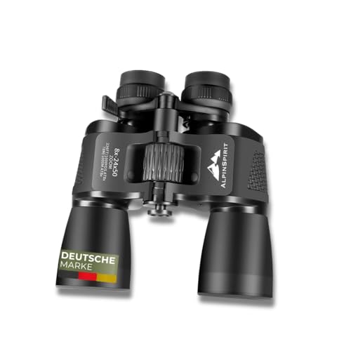 AlpinSpirit© Ranger 8-24x50 Zoom Fernglas mit IPX4 Wasserschutz...