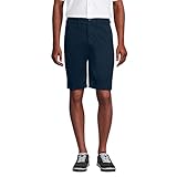Lands' End Men's 11" Traditional Fit Comfort First Stretch Chino Shorts, Radiant Navy, 31