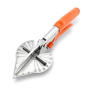 ZONADAH Afdichtschaar, verstekschaar, 45 tot 135 graden, meervoudig verstelbare hoeksnijsnijder voor het snijden van kunststof PVC-PPR-PE-buizen met hoge precisie