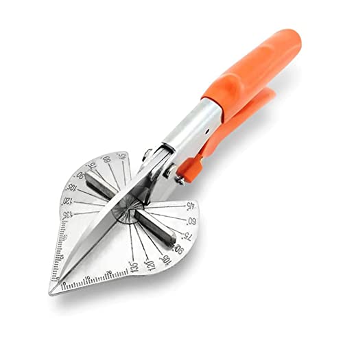 ZONADAH Dichtungsschere Gehrungsschere 45 bis 135 Grad mehrfach verstellbarer Winkelschnittschneider zum Schneiden von Kunststoff-PVC-PPR-PE-Rohren mit hoher Präzision