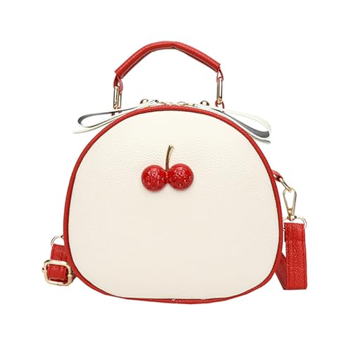 Joli sac à main en cuir motif cerise Verve Jelly chic
