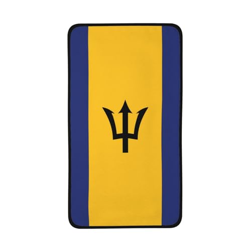PHAYAH Handtuch / Badetücher mit Flagge von Barbados, weich, saugfähig, für Badezimmer, Strand, Fitnessstudio, Hotel, Salon, Spa, Sport, 71,1 x 40,6 cm