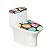 Hechitok Colored Easter Eggs 2PCS Toilet Seat Covers with Toilet Tank Lid Covers, Toilet Tank Covers Replacement Elongated Toilet Seat Covers Set for Easter Decor
