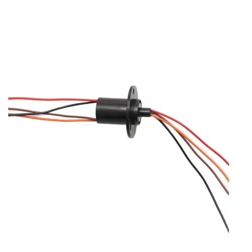 Bague collectrice 4 canaux 10A connecteur rotatif anti-torsion de câble Dia 22mm