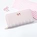 Sunwel Fashion Cute Wallets Girls Coquette Bow Small Wallet Pink Aesthetic with Card Slots ID Window Purse for Women