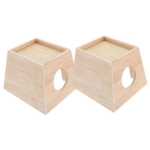 Didiseaon 2pièces Maison pour Animaux De Compagnie Cachette pour Hérisson Petite Cabane pour Poulets Rutine Nid De Poule Décoration De Boîte Élevage