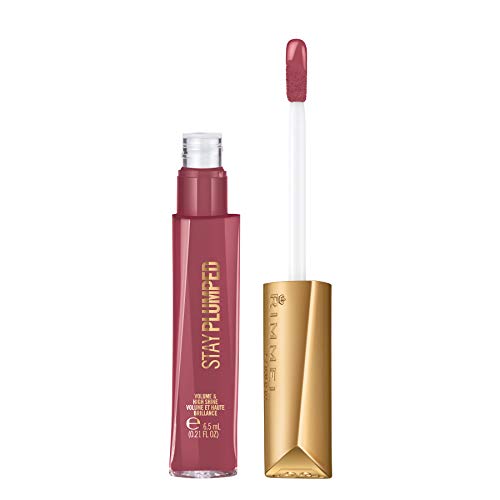 Rimmel Stay Plumped Lip Gloss, 211 Mauve Mama, Pack of 1