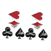 VALICLUD 8 Pz Spilla Poker Spille Per Zaino Smaltate Spille Smaltate Divertenti Spille Smaltate Per Zaini Divertenti Spille Smaltate Per Zaino Graziose Spille Smaltate Lega Di Zinco