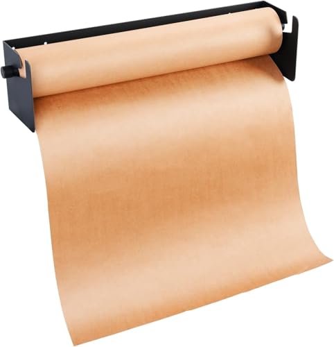 Dozownik rolek papieru kraftowego do montażu na ścianie, wytrzymały dozownik papieru rzeźniczego, do list rzeczy do zrobienia, rysowania DIY, robienia notatek