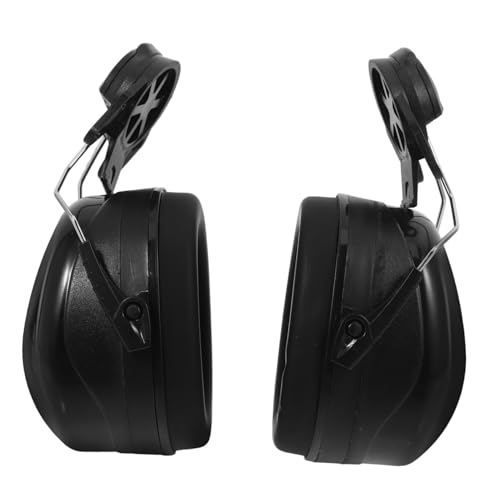 SOLUSTRE Hard Hat With Ear Muffs Safety Ear Protection For Construction Noise Cancelling Ear Muffs Adjustable And Comfortable Fit Ideal For Industrial And DIY Projects