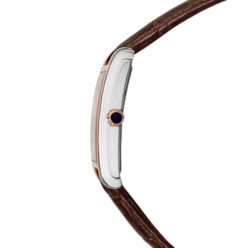 Image of Poshi Sanda Premium White Brass Sqaure Dial Watch | 200mm Rose Gold Stainless Steel Strap Quartz Watch for Women