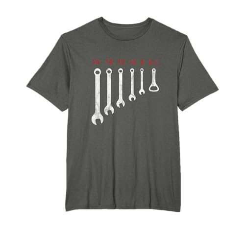 Mécanicien Clé Outils Atelier Artisans Voiture Job Cadeau T-Shirt