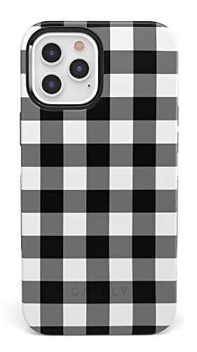 Casely iPhone 12 Pro Max Phone Case | Check Me Out | Checkerboard Case 360 Degree Coverage for Your Phone | Precise Cutouts, 1mm Raised Lip Camera Protection | Bold