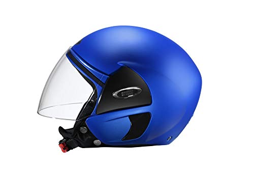 Image of STUDDS EPS CUB Open Face Helmet (Flame Blue, M)